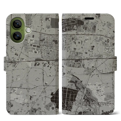 【東小金井（東京都）】地図柄iPhoneケース（手帳タイプ）