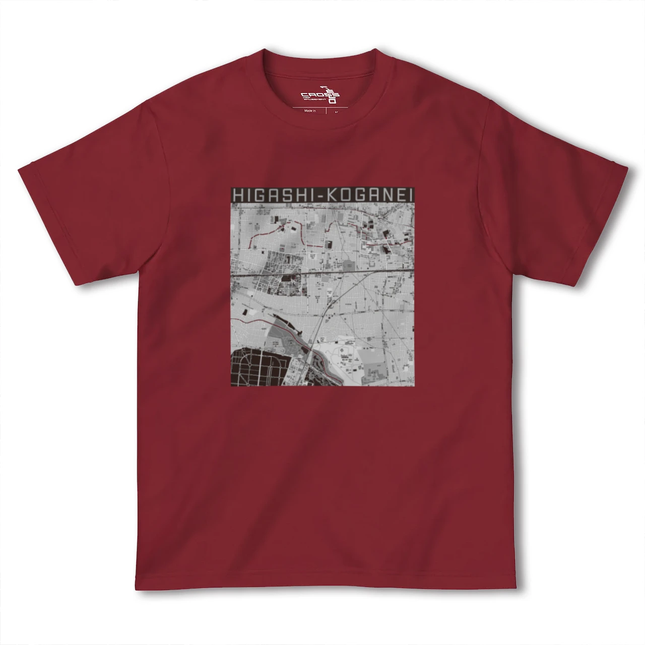 【東小金井（東京都）】地図柄ヘビーウェイトTシャツ