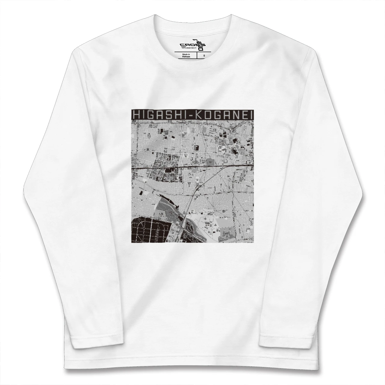 【東小金井（東京都）】地図柄ロングスリーブTシャツ