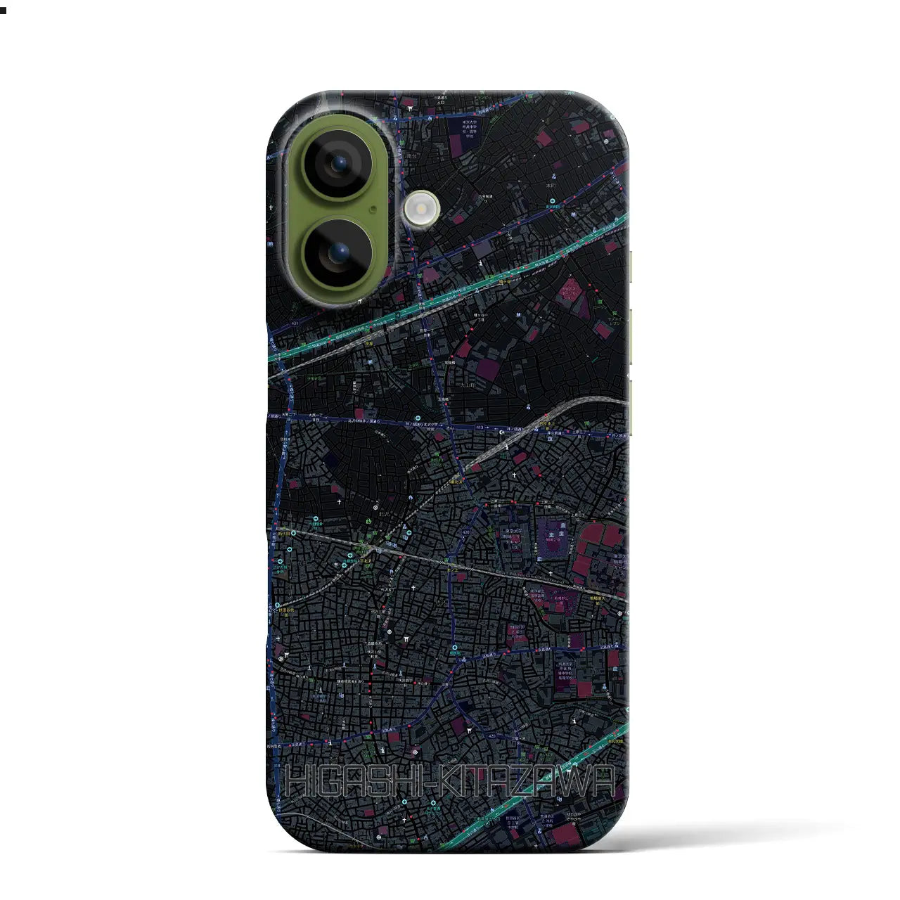 【東北沢（東京都）】地図柄iPhoneケース（バックカバータイプ）