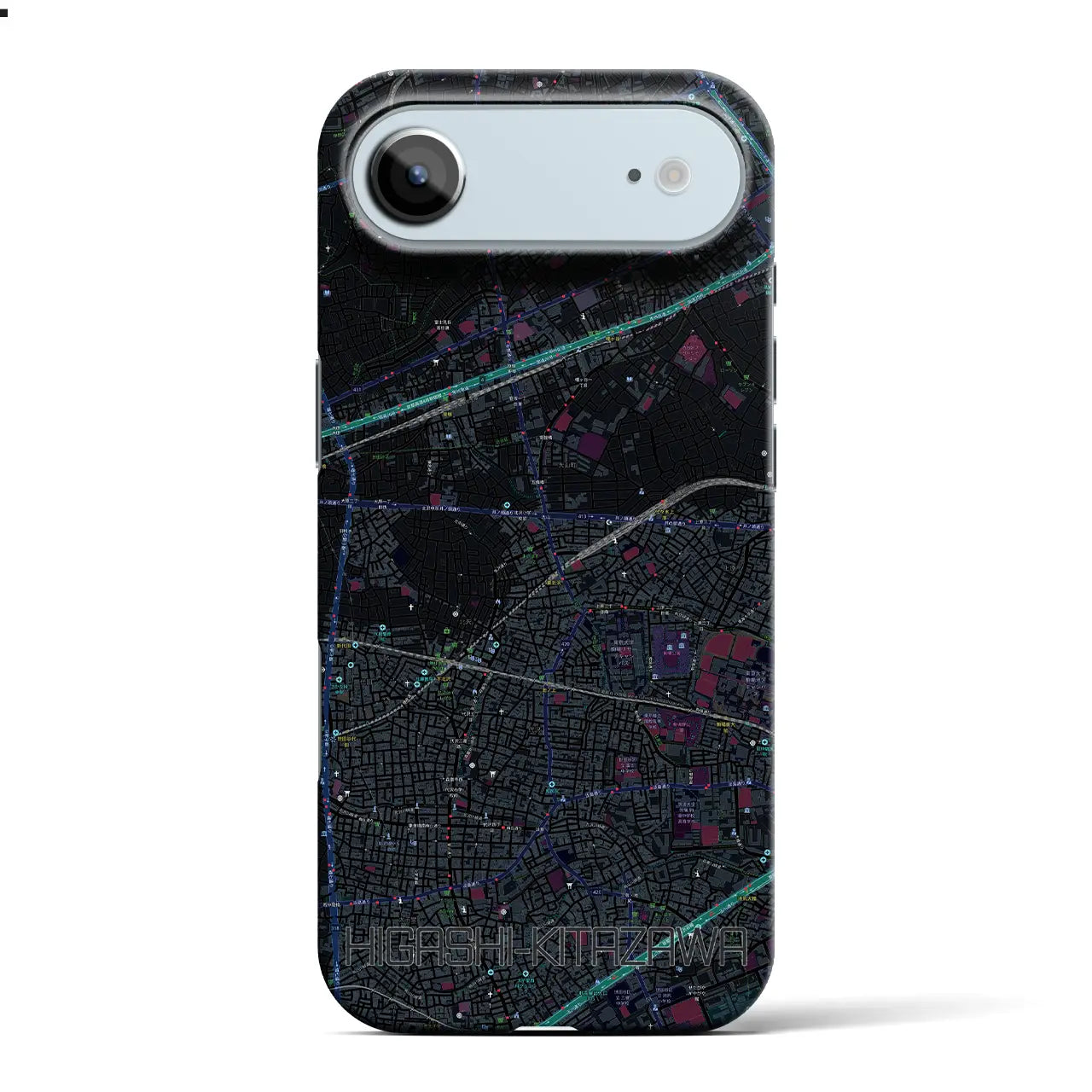 【東北沢（東京都）】地図柄iPhoneケース（バックカバータイプ）