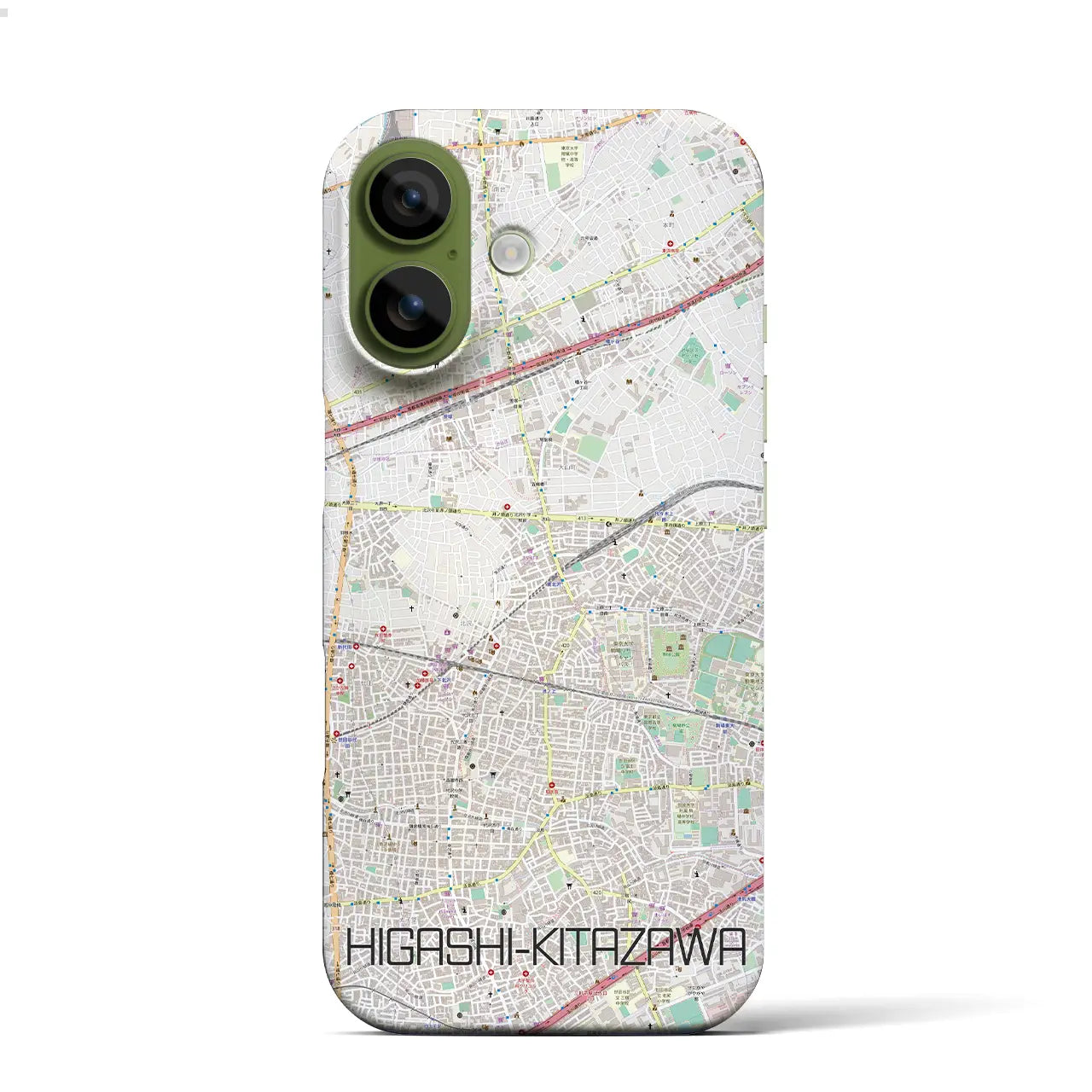 【東北沢（東京都）】地図柄iPhoneケース（バックカバータイプ）