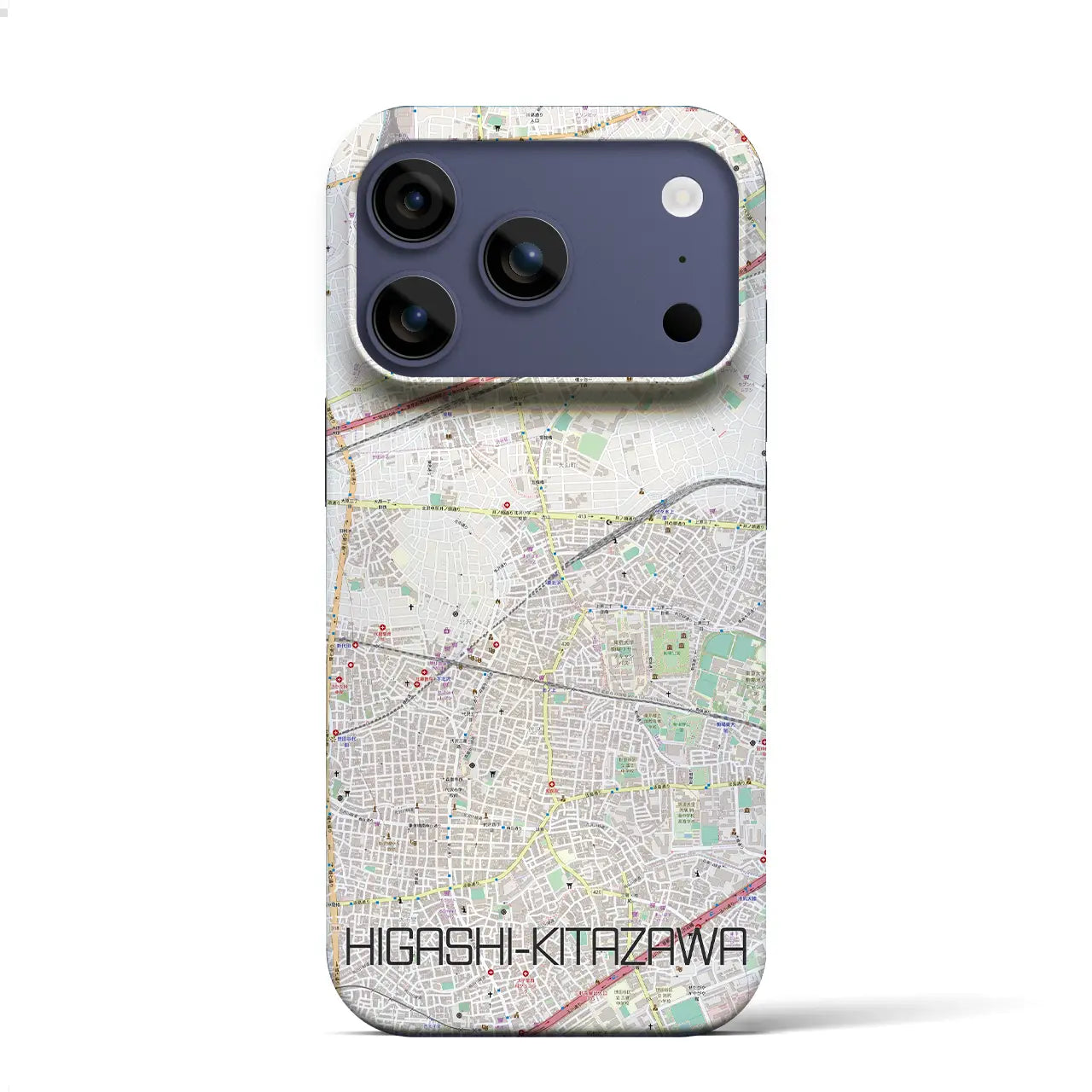 【東北沢（東京都）】地図柄iPhoneケース（バックカバータイプ）