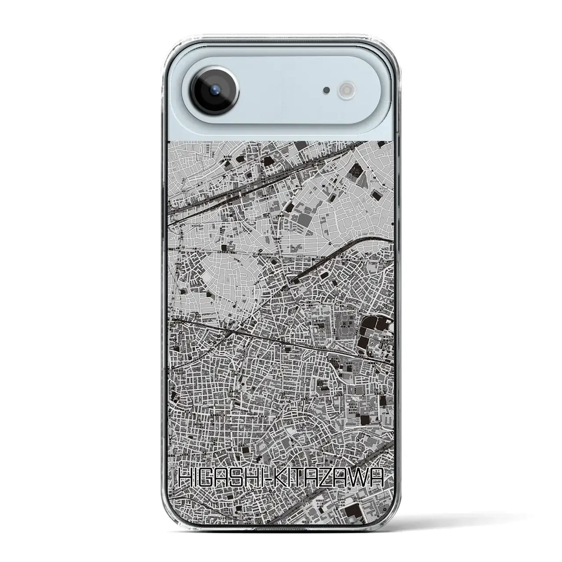 【東北沢(東京都)】地図柄iPhoneケース(クリアタイプ)モノトーン・iPhone 17 Pro Max 用