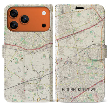 【東北沢（東京都）】地図柄iPhoneケース（手帳タイプ）