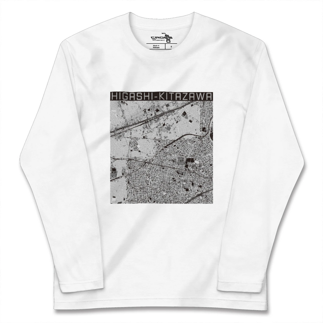 【東北沢(東京都)】地図柄ロングスリーブTシャツ