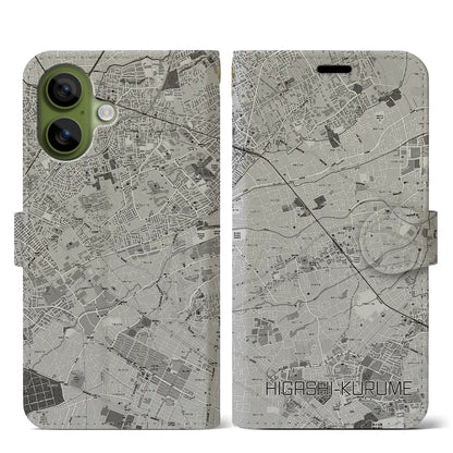 【東久留米（東京都）】地図柄iPhoneケース（手帳タイプ）