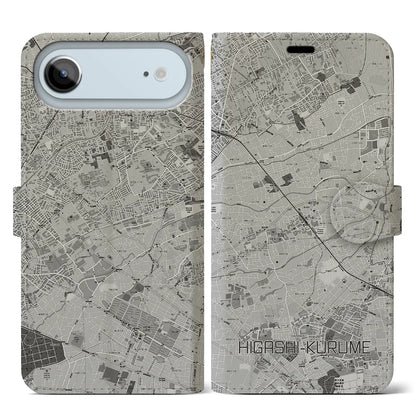 【東久留米（東京都）】地図柄iPhoneケース（手帳タイプ）