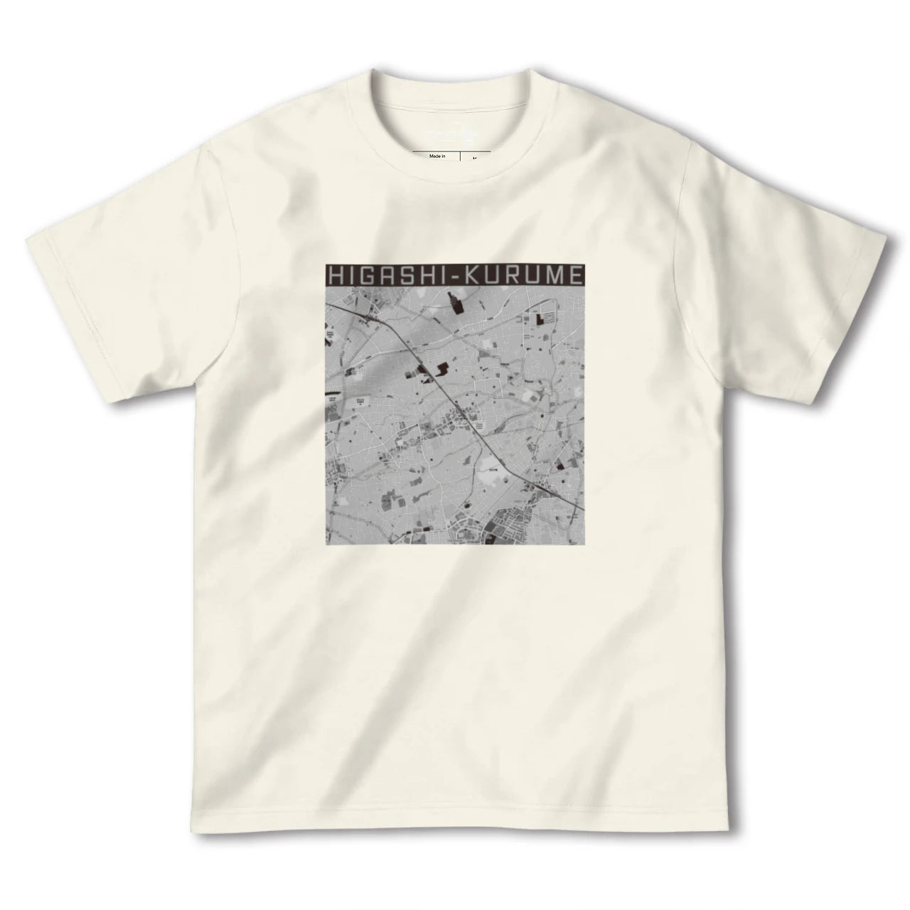 【東久留米（東京都）】地図柄ヘビーウェイトTシャツ