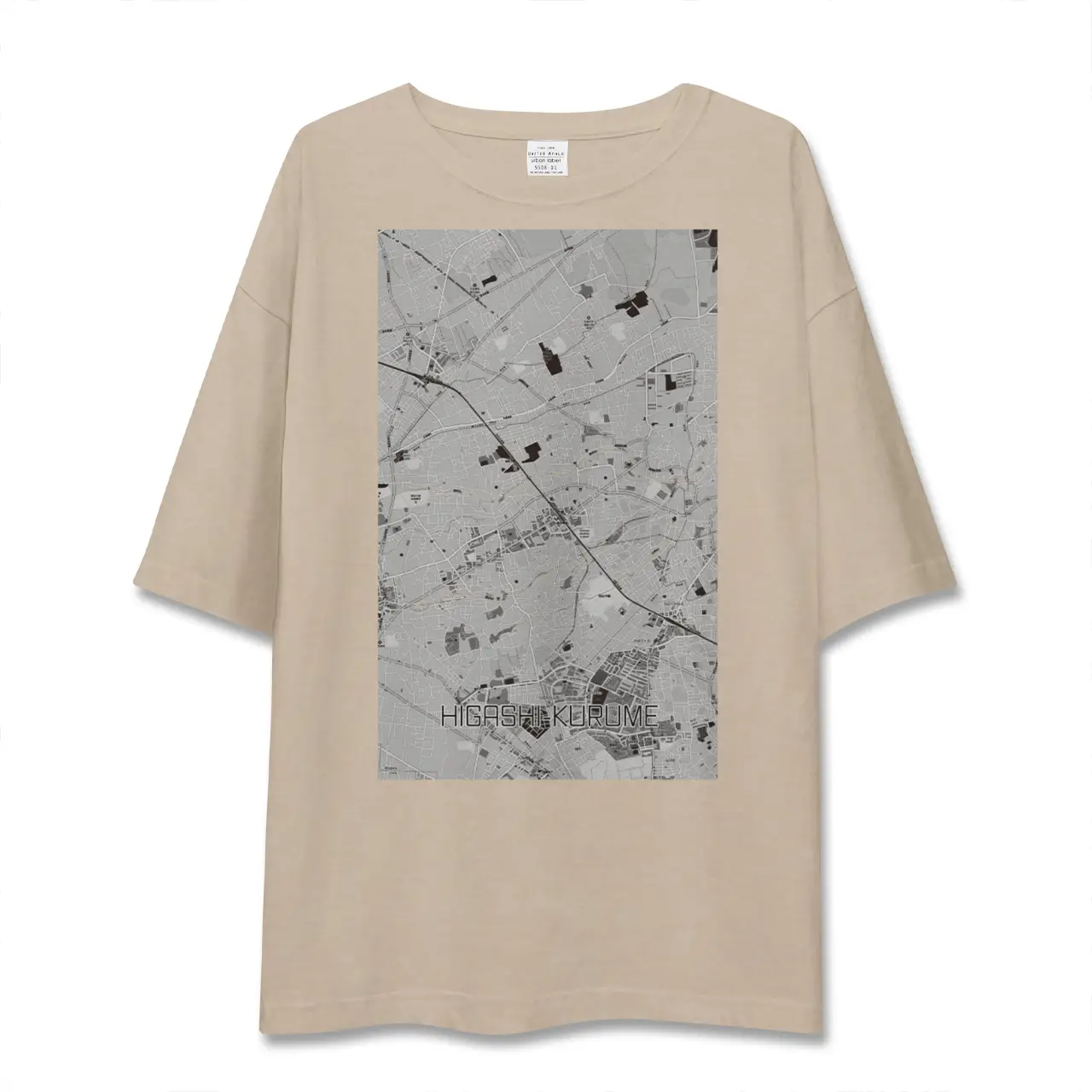 【東久留米（東京都）】地図柄ビッグシルエットTシャツ