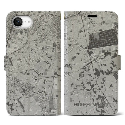 【東松戸（千葉県）】地図柄iPhoneケース（手帳タイプ）