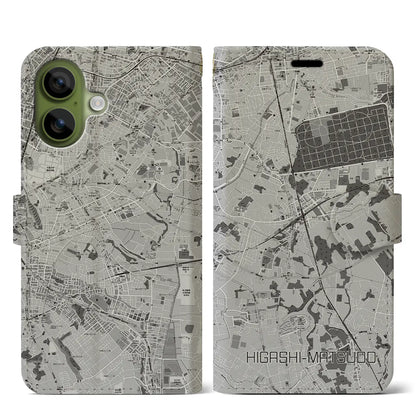 【東松戸（千葉県）】地図柄iPhoneケース（手帳タイプ）