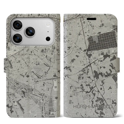 【東松戸（千葉県）】地図柄iPhoneケース（手帳タイプ）