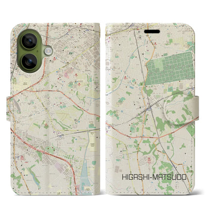 【東松戸（千葉県）】地図柄iPhoneケース（手帳タイプ）