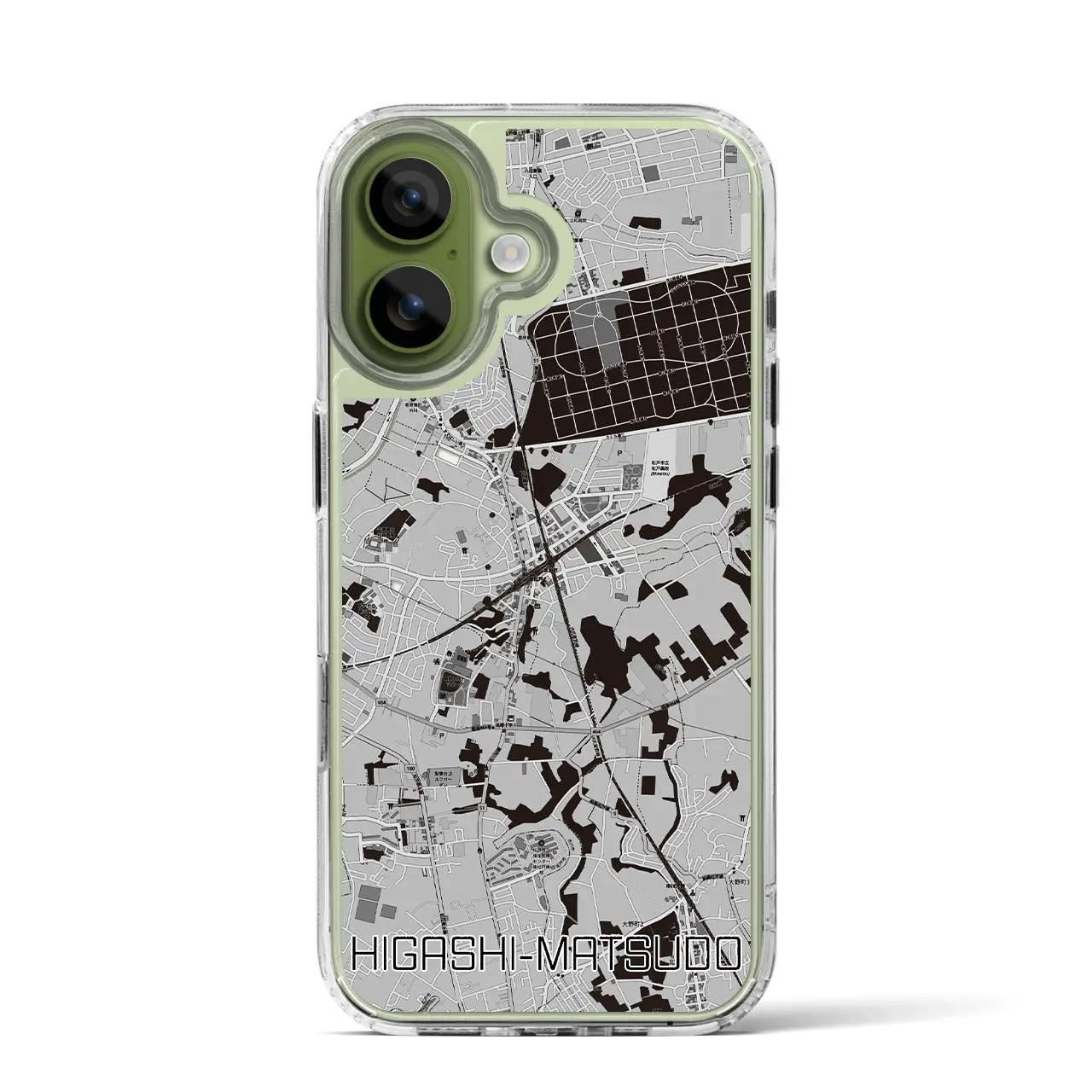 【東松戸（千葉県）】地図柄iPhoneケース（MagSafeタイプ）