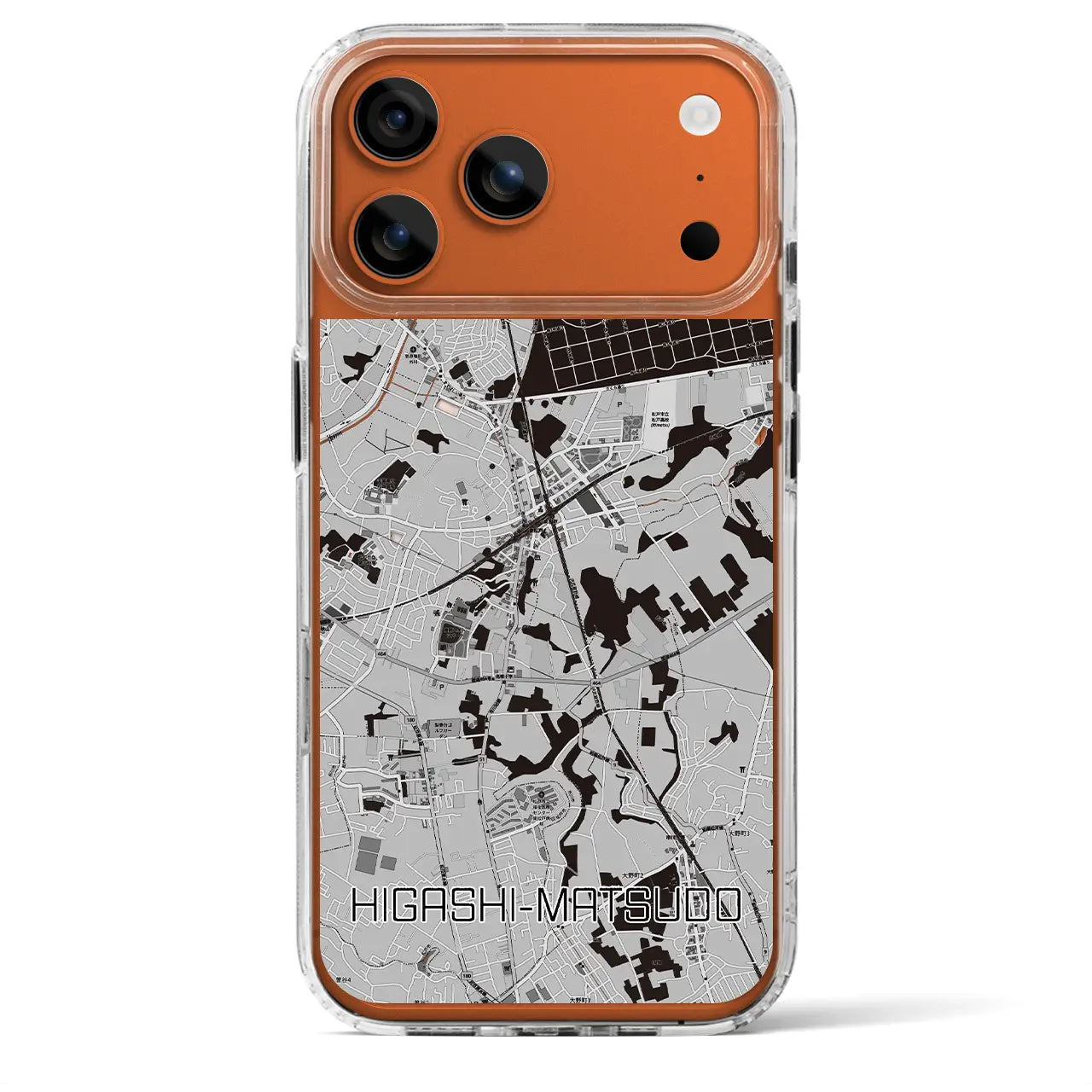 【東松戸（千葉県）】地図柄iPhoneケース（MagSafeタイプ）