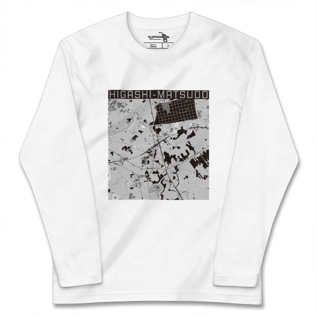 【東松戸(千葉県)】地図柄ロングスリーブTシャツ
