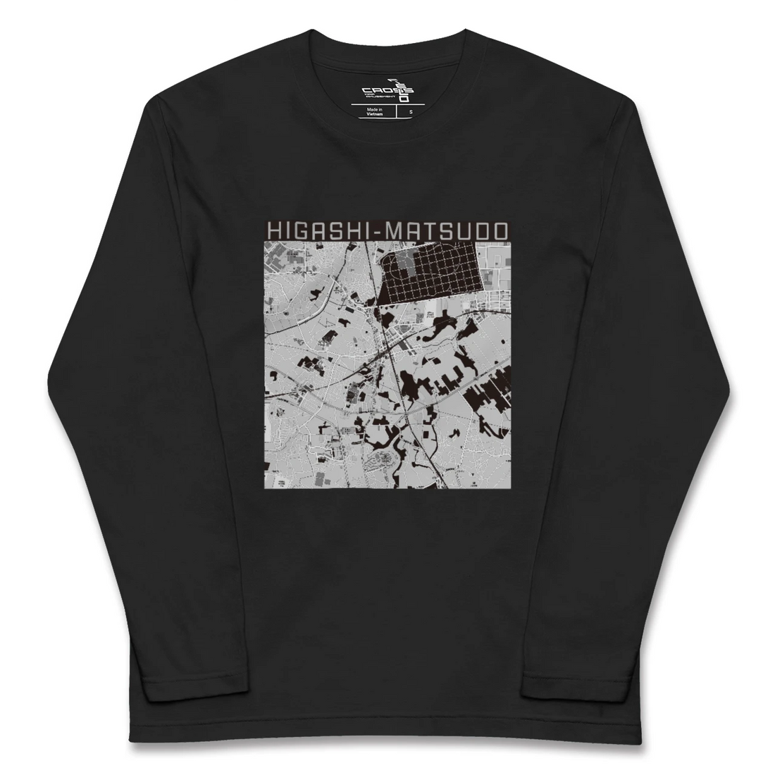 【東松戸(千葉県)】地図柄ロングスリーブTシャツ