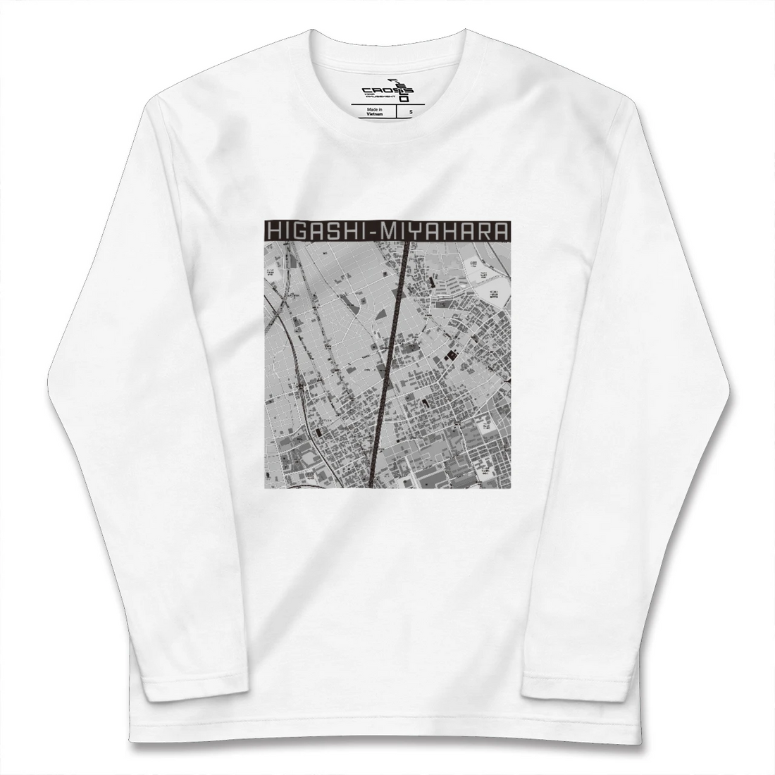 【東宮原(埼玉県)】地図柄ロングスリーブTシャツ