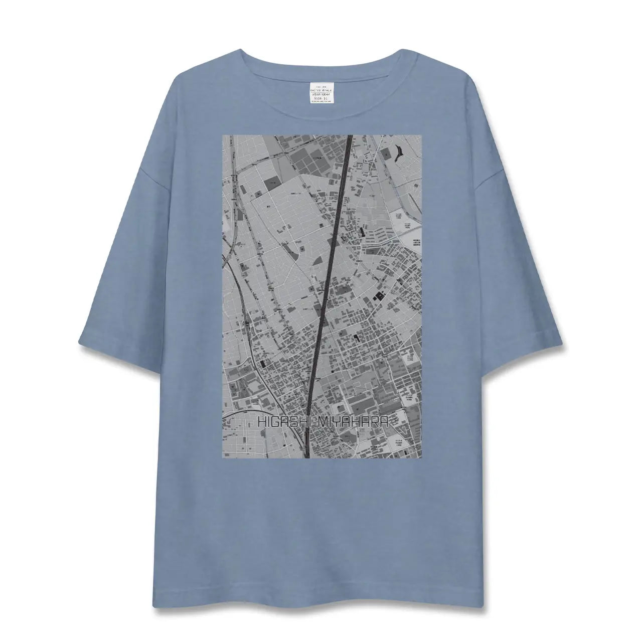 【東宮原（埼玉県）】地図柄ビッグシルエットTシャツ