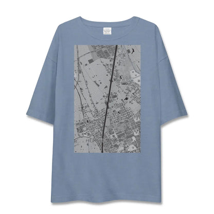 【東宮原（埼玉県）】地図柄ビッグシルエットTシャツ