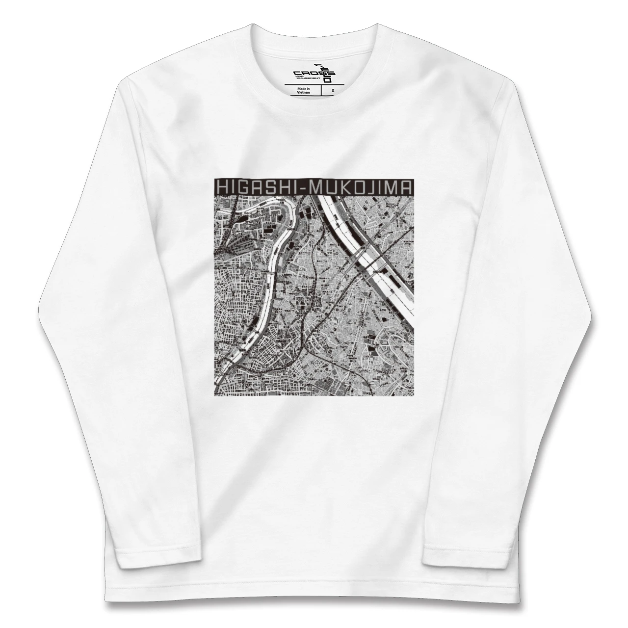 【東向島（東京都）】地図柄ロングスリーブTシャツ