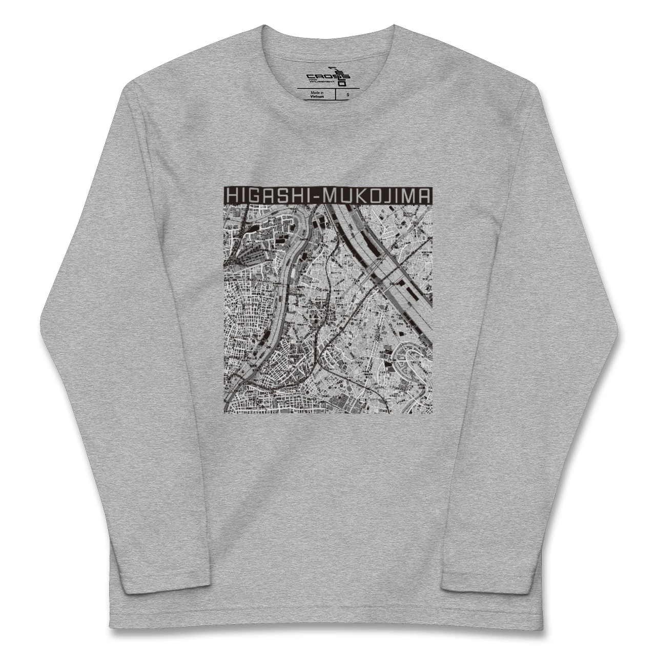 【東向島（東京都）】地図柄ロングスリーブTシャツ
