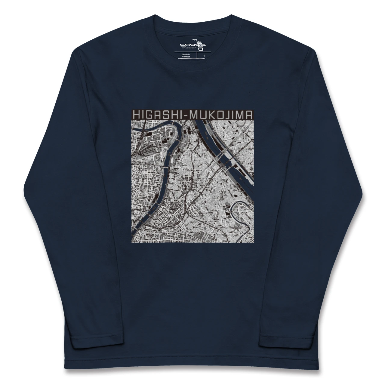 【東向島（東京都）】地図柄ロングスリーブTシャツ