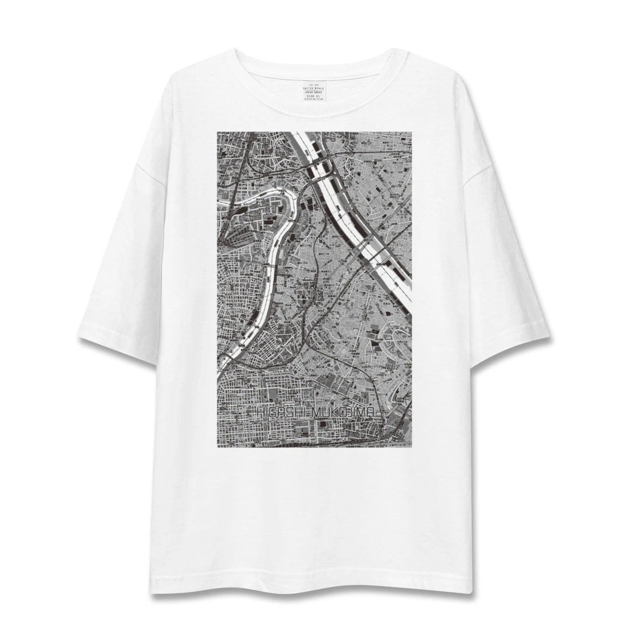 【東向島（東京都）】地図柄ビッグシルエットTシャツ