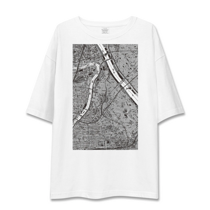【東向島（東京都）】地図柄ビッグシルエットTシャツ
