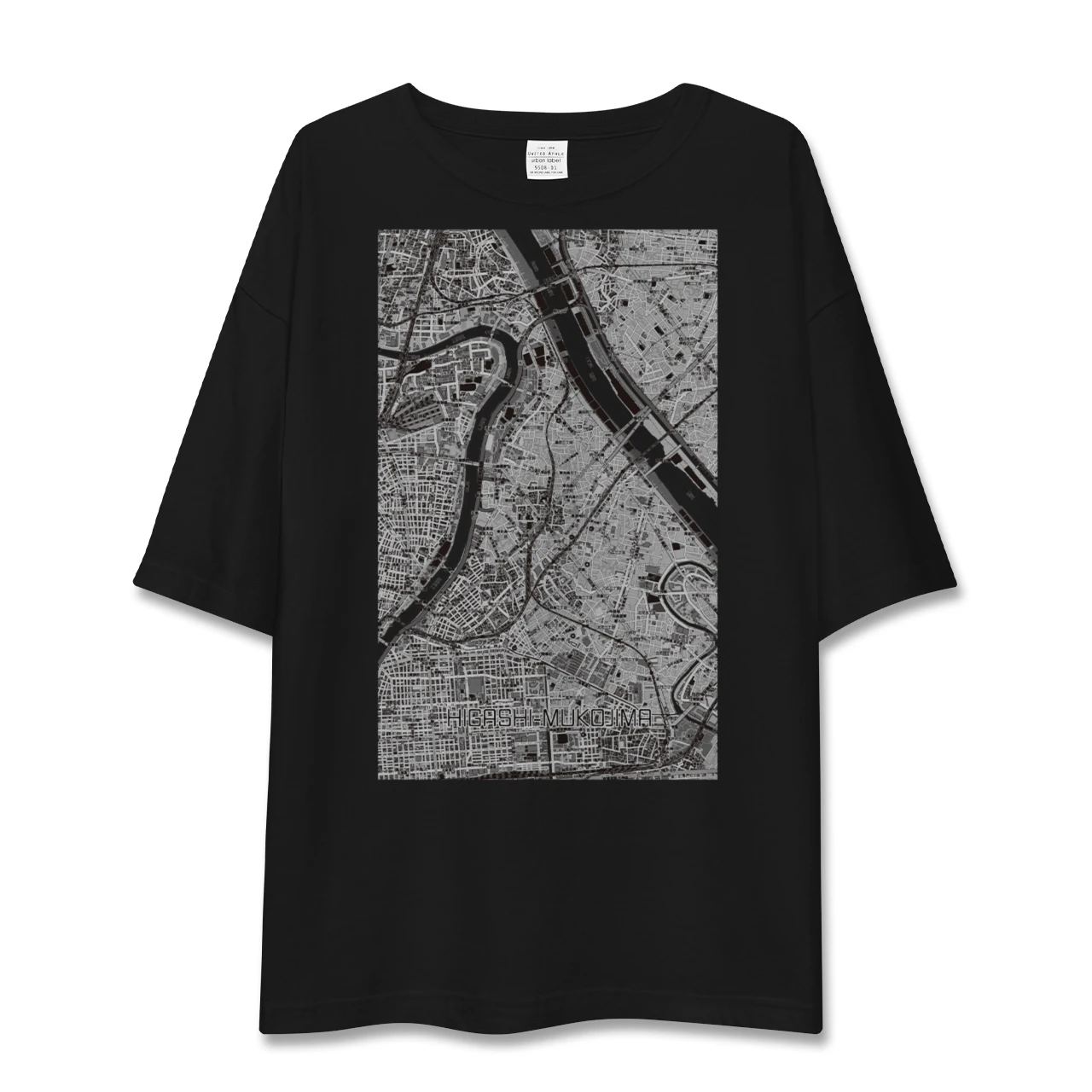 【東向島（東京都）】地図柄ビッグシルエットTシャツ