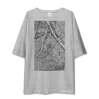 【東向島（東京都）】地図柄ビッグシルエットTシャツ