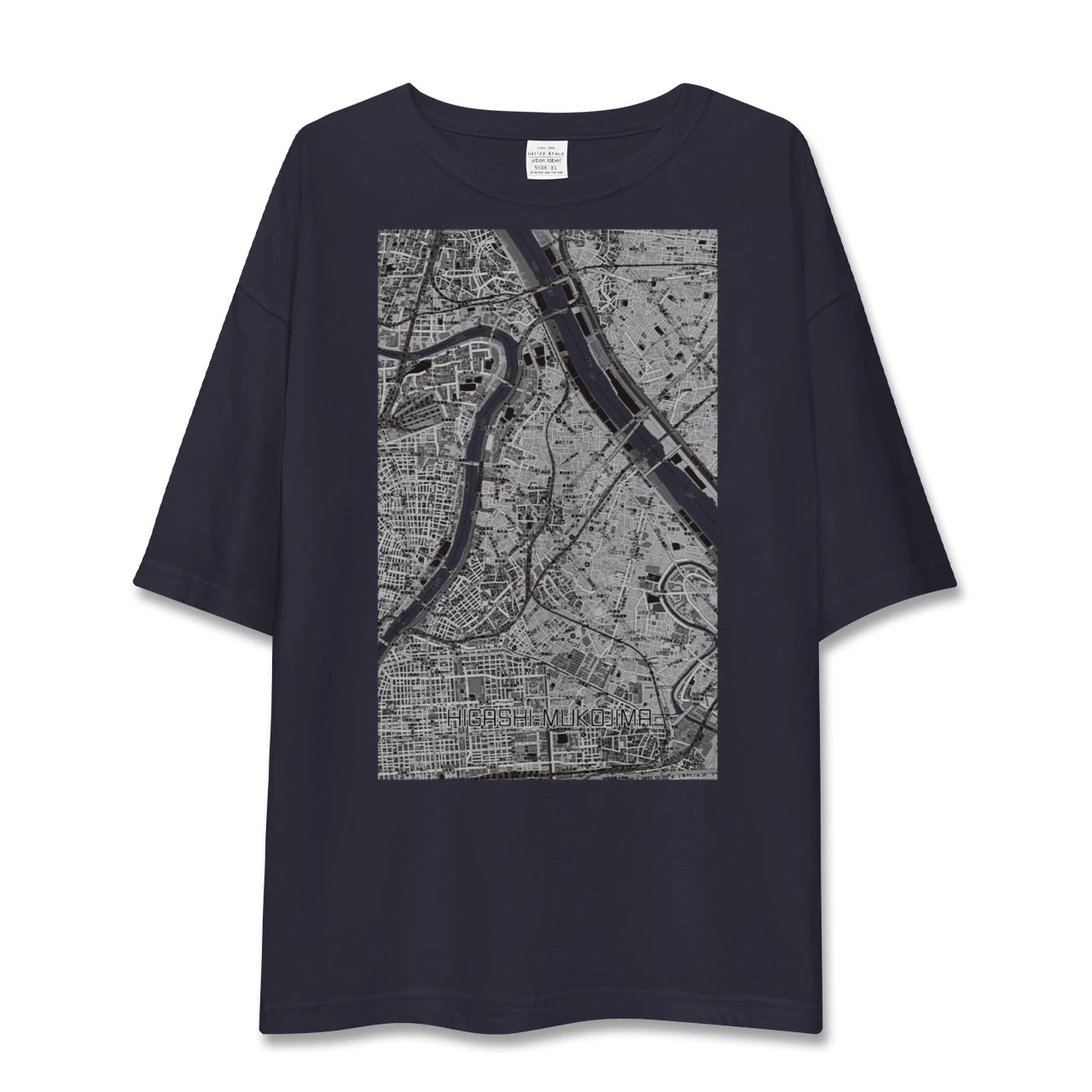 【東向島（東京都）】地図柄ビッグシルエットTシャツ