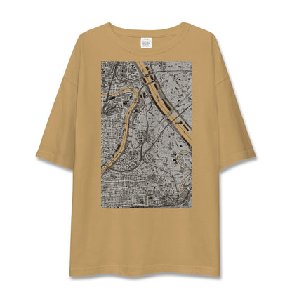 【東向島（東京都）】地図柄ビッグシルエットTシャツ