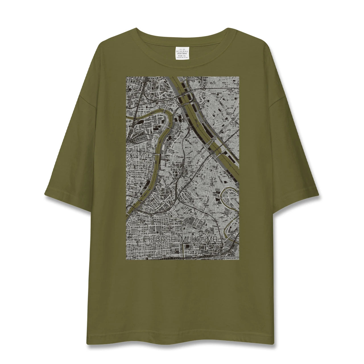【東向島（東京都）】地図柄ビッグシルエットTシャツ