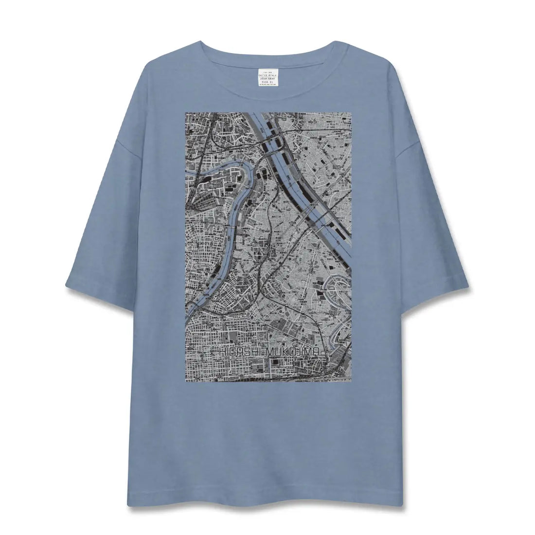 【東向島（東京都）】地図柄ビッグシルエットTシャツ