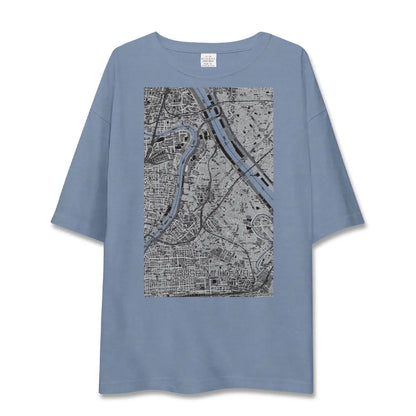 【東向島（東京都）】地図柄ビッグシルエットTシャツ