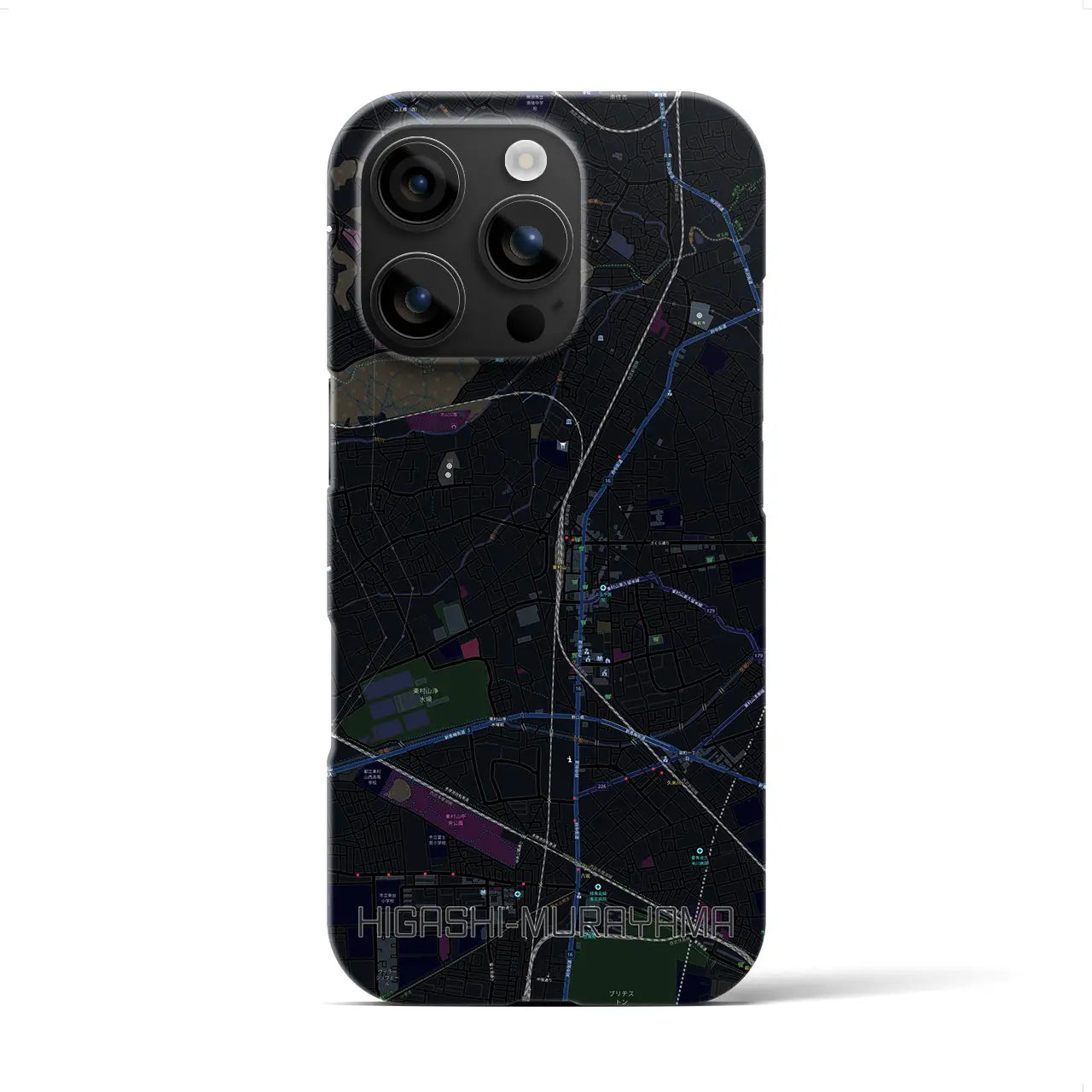 【東村山（東京都）】地図柄iPhoneケース（バックカバータイプ）