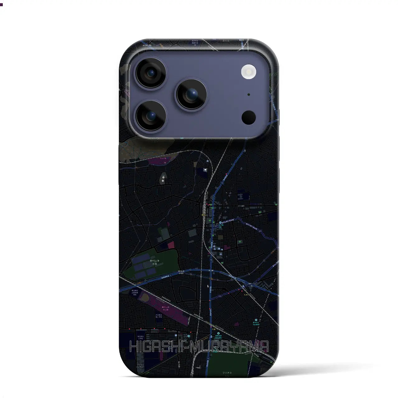 【東村山（東京都）】地図柄iPhoneケース（バックカバータイプ）