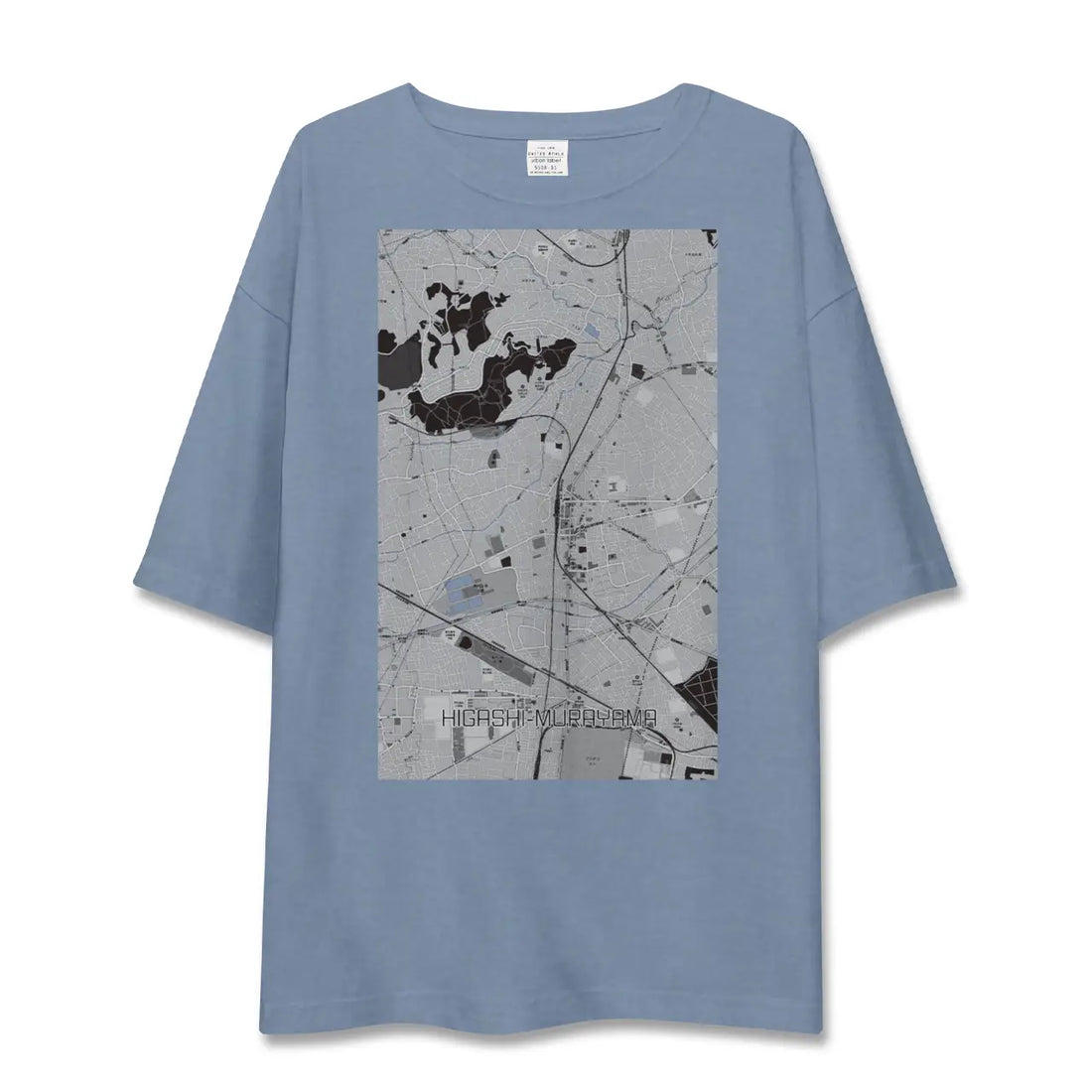 【東村山（東京都）】地図柄ビッグシルエットTシャツ