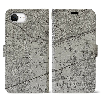 【東松原（東京都）】地図柄iPhoneケース（手帳タイプ）