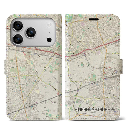 【東松原（東京都）】地図柄iPhoneケース（手帳タイプ）