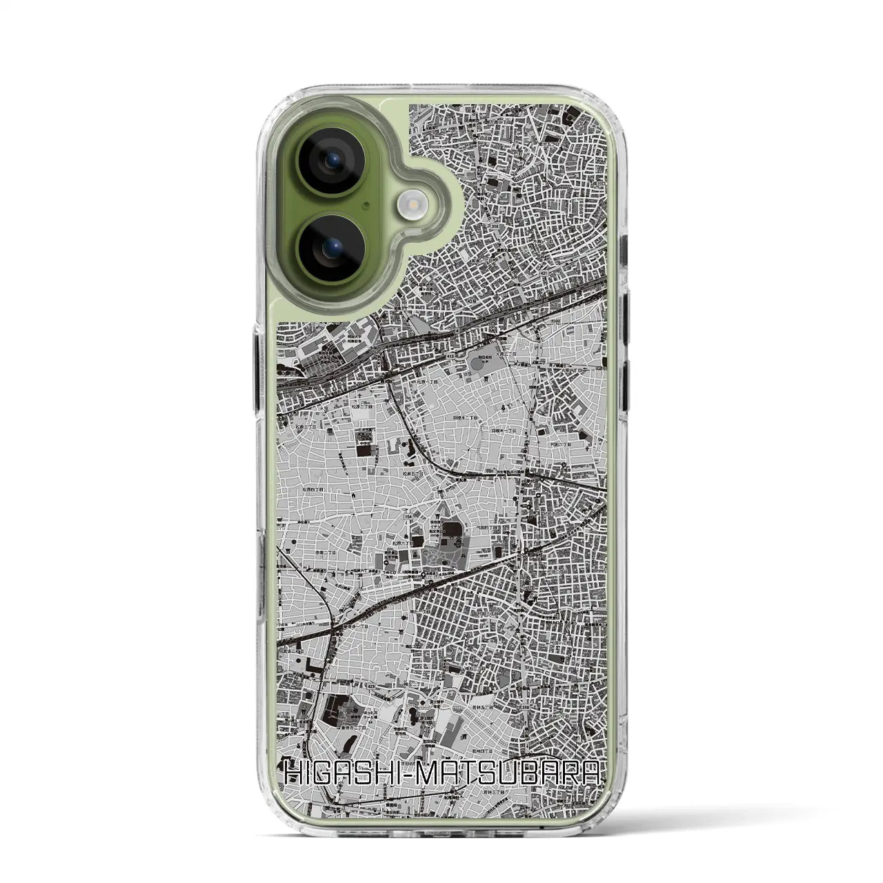 【東松原（東京都）】地図柄iPhoneケース（MagSafeタイプ）