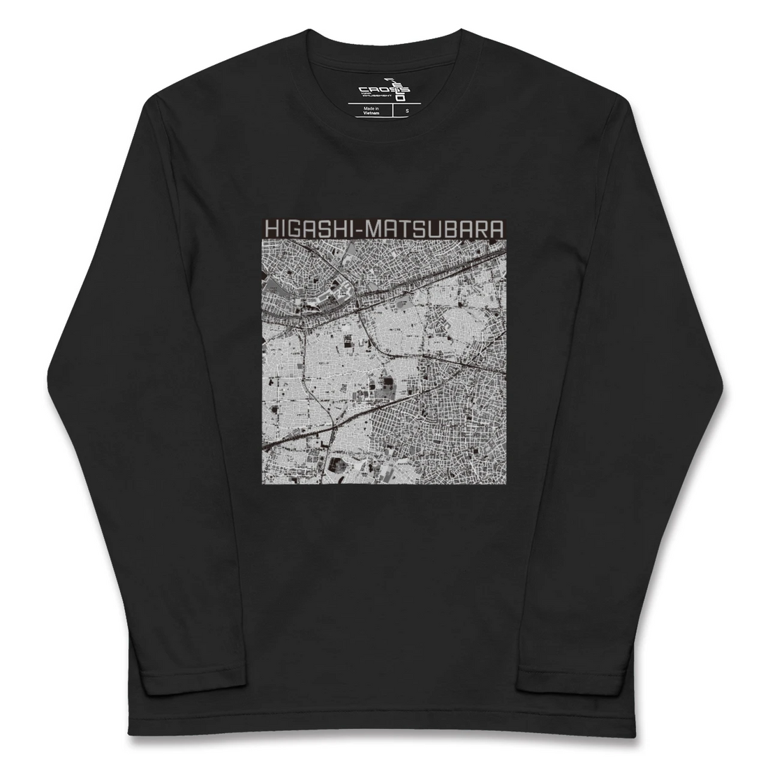 【東松原(東京都)】地図柄ロングスリーブTシャツ