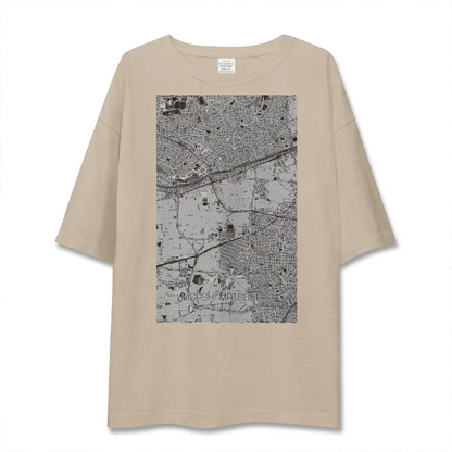【東松原（東京都）】地図柄ビッグシルエットTシャツ