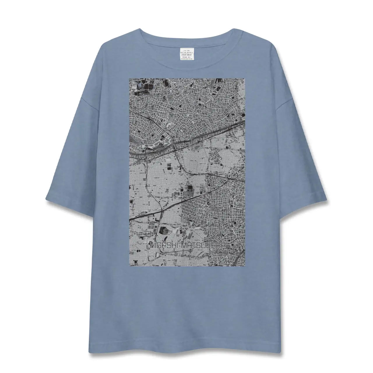 【東松原（東京都）】地図柄ビッグシルエットTシャツ
