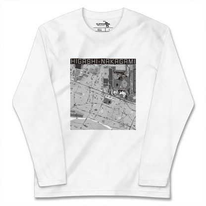 【東中神（東京都）】地図柄ロングスリーブTシャツ