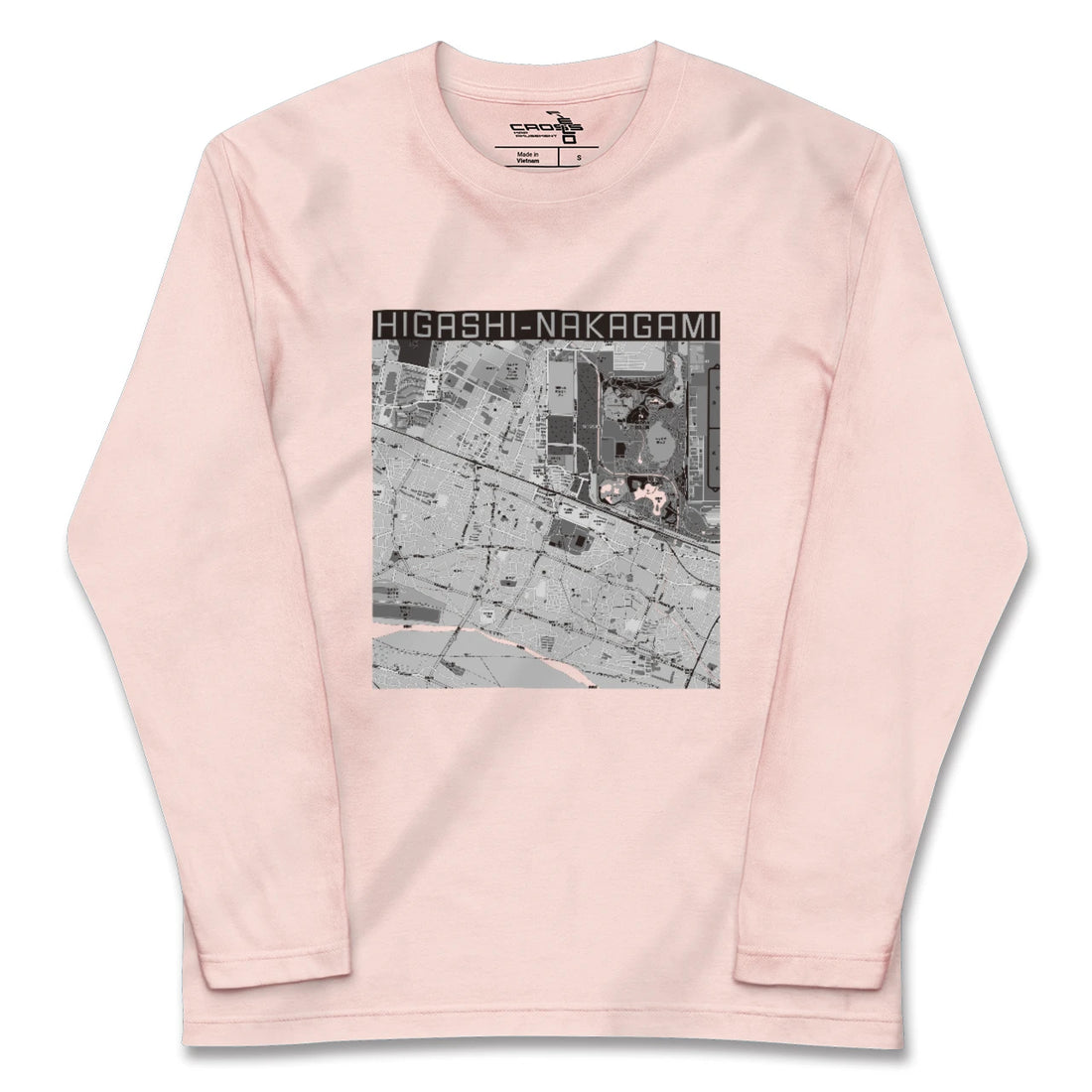 【東中神（東京都）】地図柄ロングスリーブTシャツ