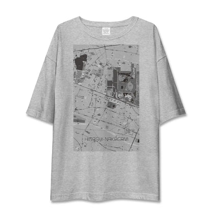 【東中神（東京都）】地図柄ビッグシルエットTシャツ