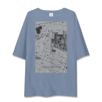 【東中神（東京都）】地図柄ビッグシルエットTシャツ